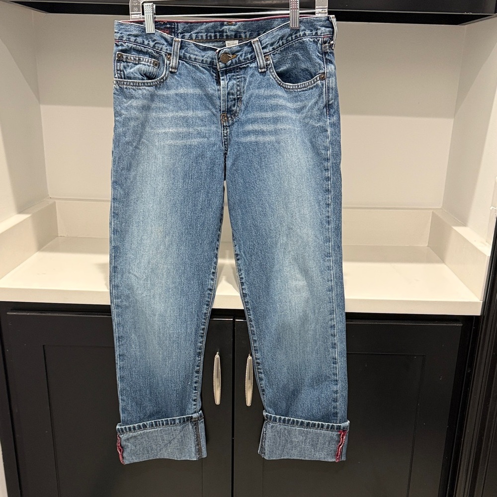 Vintage Abercrombie and Fitch 1892 Cuffed Button Fly Denim Jeans Size 4 R